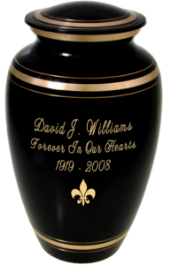 engraved urn